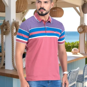 Stripe Polo T-Shirt