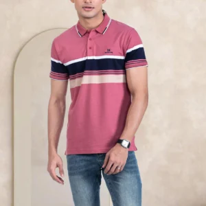 Stripe Polo T-Shirt